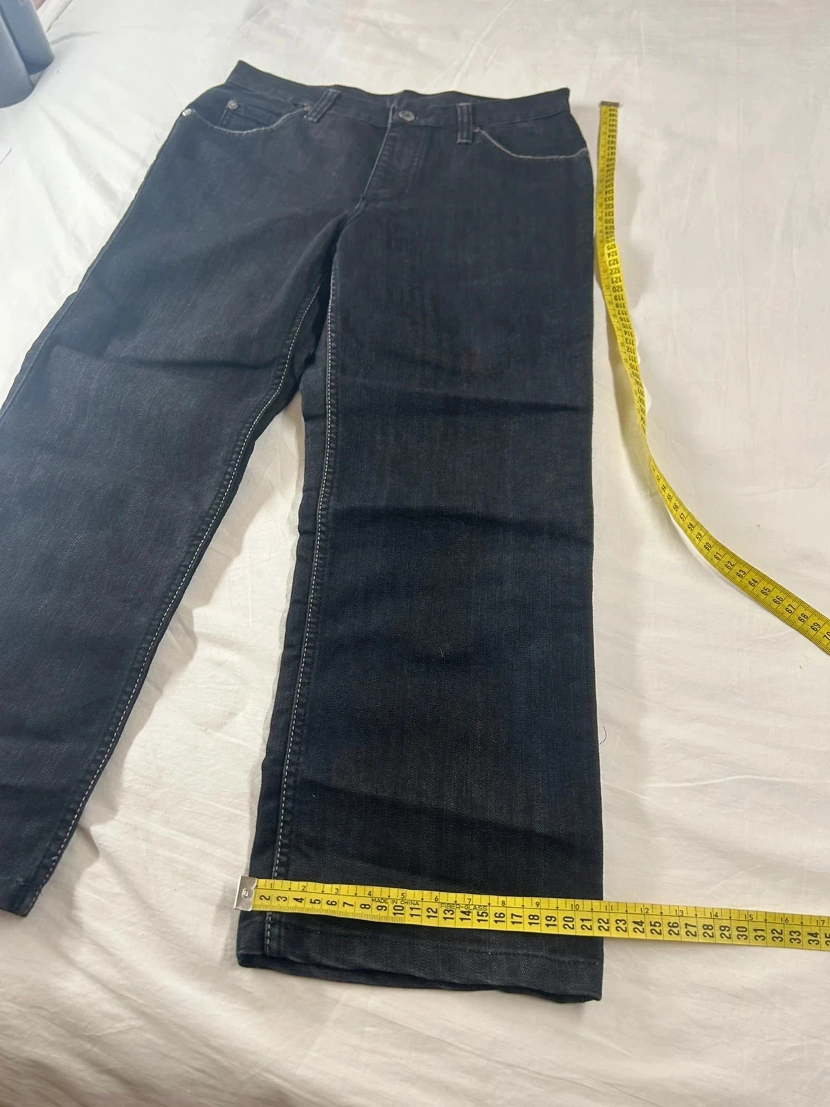 Calça jeans preta de corte reto mustang w32 l34 – photo 5